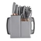 thumbnail image 1 of Set 19 Piezas Utensilios de Silicona Cuchillos y Tabla con Base Organizadora Gris, 1 of 4