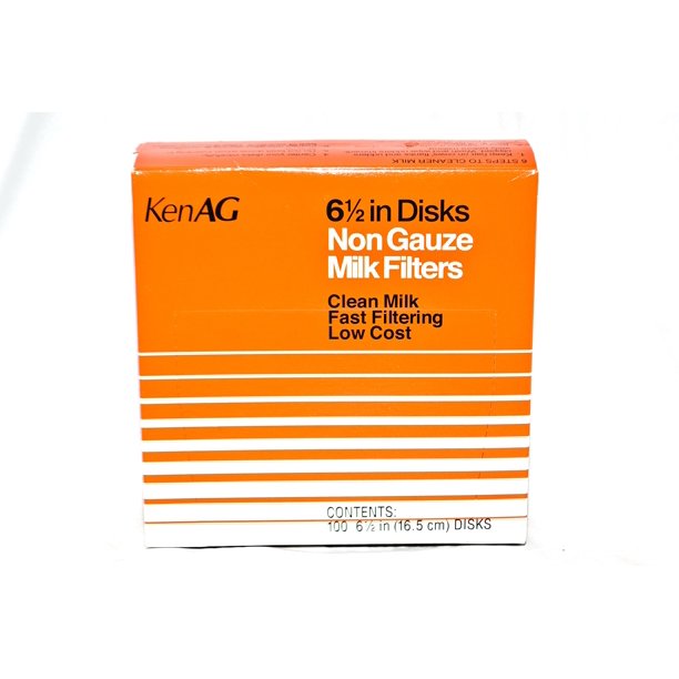 Discos de filtro de leche de 6.5 pulgadas, sin gasa, paquete de 100 unidades, FIANG D110