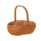 thumbnail image 4 of Cesta De Picnic De Ratán De Imitación, Cesta Tejida A Mano Para Bodas, Recolección De Frutas, Color Marrón Claro, 4 of 5