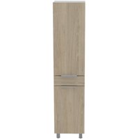 Fmfurniture - Mueble Alacena 2 Puertas 1 Cajon Fm-011C- Café Claro