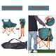 thumbnail image 3 of Silla Plegable Portátil Playa Camping Pesca Picnic + Bolsa Blanco, 3 of 8