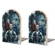 thumbnail image 1 of Cristiano Ronaldo Sujetalibros decorativos temáticos, tope para estantería con base antideslizante, uso dual para hogar y oficina - 2 piezas, 1 of 6