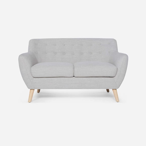 Sofá Rosen Rafaella Tela Beige Claro 2 Cuerpos
