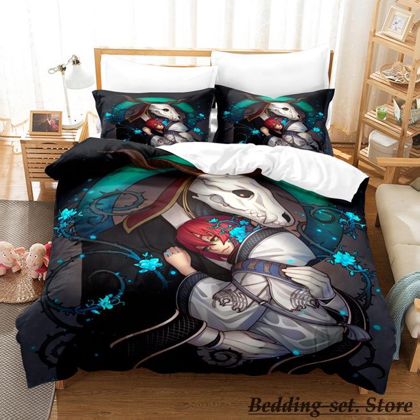 Mahou Tsukai no Yome Bedding Set Bed Set Adult Kid Bedroom Duvetcover SetsBed