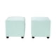 thumbnail image 1 of Set Poufs Cali 1C Felpa 30 Verde Agua, 1 of 1