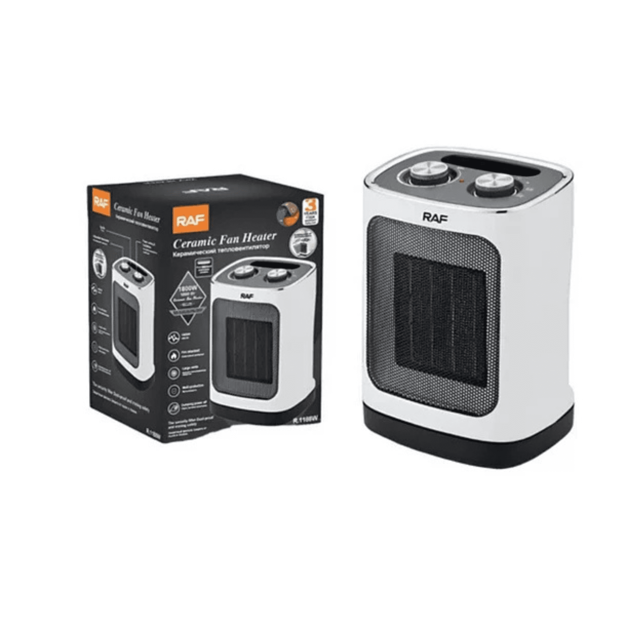 Genérico - Calefactor Cerámico Eléctrico Raf 1800w | Tecnología Ptc