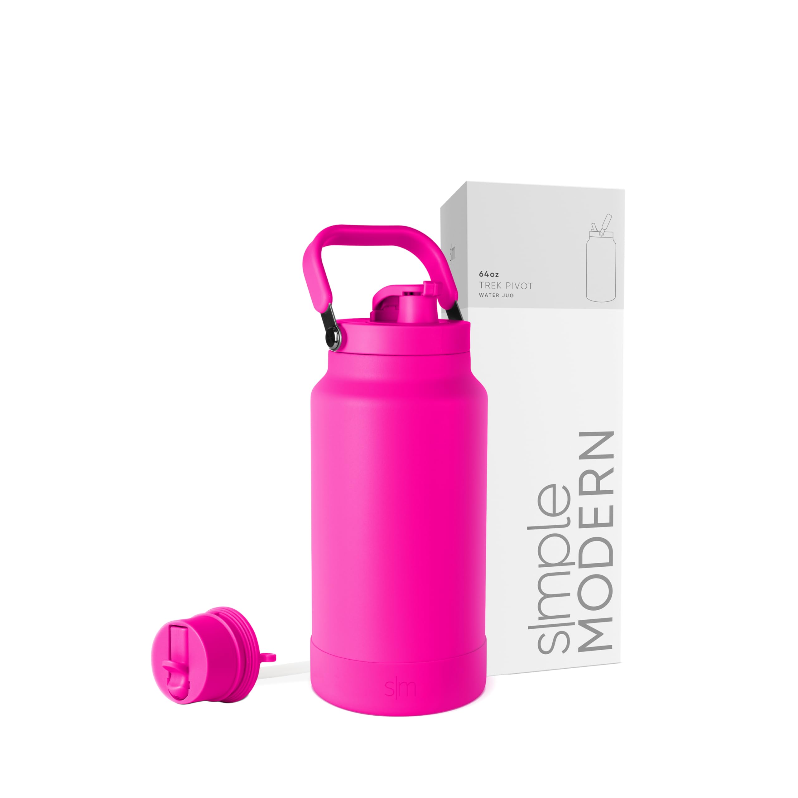 Botella De Agua Simple Modern Trek Pivot De Acero Inoxidable De 1,9 L