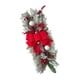 thumbnail image 3 of Adorno De Corona De Lágrima, Corona Artificial Para Interiores, Exteriores, Bodas, Oficinas, Flocado, Rojo, 3 of 3