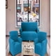 thumbnail image 4 of Pack De Fundas De Sofa Cuadrille 3+1+1 Color Azul, 4 of 4