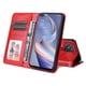 thumbnail image 4 of Funda tipo cartera FOXDOCK para OPPO A92s , diseño girasol en relieve, cuero PU, cierre magnético, soporte y tarjetero, 4 of 5