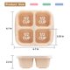 thumbnail image 2 of Lonchera Bento Luriseminger, paquete de 4 con 4 compartimentos, 2 of 7