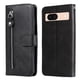 thumbnail image 1 of Funda con Cremallera para Google Pixel 8A, Carcasa Cartera de Cuero PU con Soporte y Tarjetero, 1 of 6