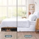 thumbnail image 3 of Faldón Cama King Blanco Liso Elasticados Premium Casa Nerola, 3 of 8