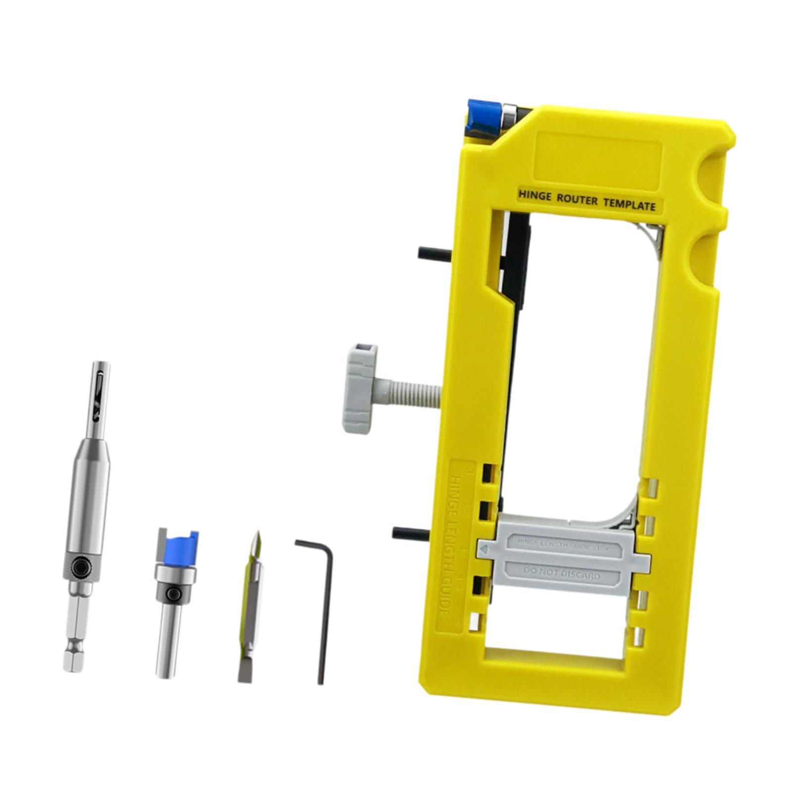 Bothyi - Plantilla Para Bisagras De Puerta Estable Y Fácil De Usar Para Kit De Instalación De Bisagras De 3"" A 5"" De Longitud