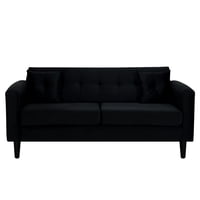 Bodevir - Sofa New Retro 3C Felpa 00 Negro