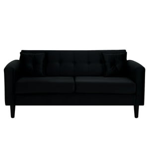 Bodevir - Sofa New Retro 3C Felpa 00 Negro