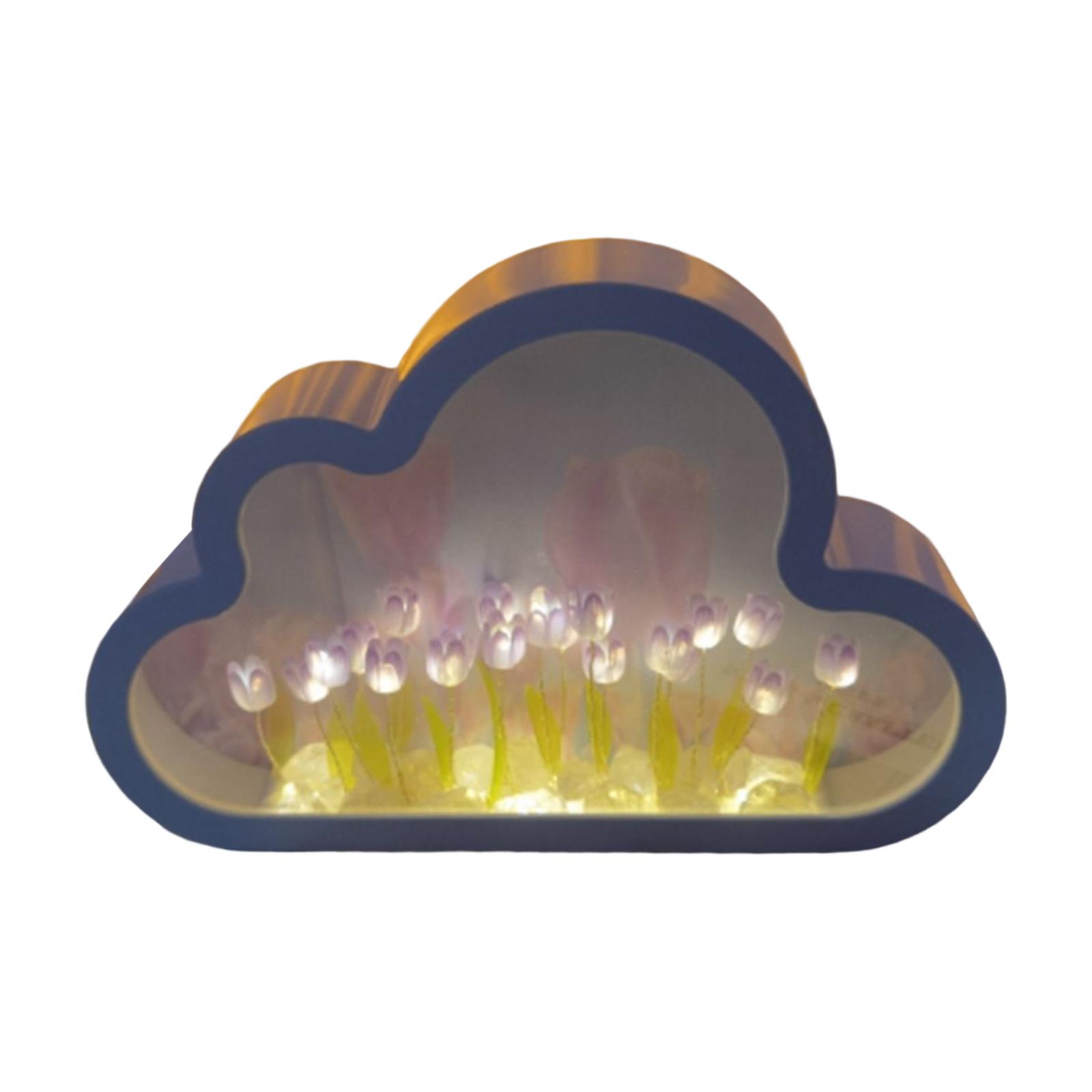 Ioensy - Lámpara De Noche Con Interruptor Táctil De Luz Nocturna Para Dormitorio Oficina Restaurante Púrpura