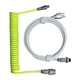 thumbnail image 2 of Cable En Espiral USB A Tipo C Línea Tipo C Teclado Mecánico Verde Blanco, 2 of 4