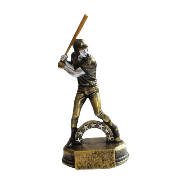 Trofeo de bateador de béisbol Figura de Trofeo de premio Regalo de agradecimiento Copa de trofeo Estatua de jugador para niños para deportes de