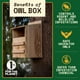 thumbnail image 2 of Caja nido WildYard, cedro, búho común, madera de cedro, fácil de limpiar, 2 of 8