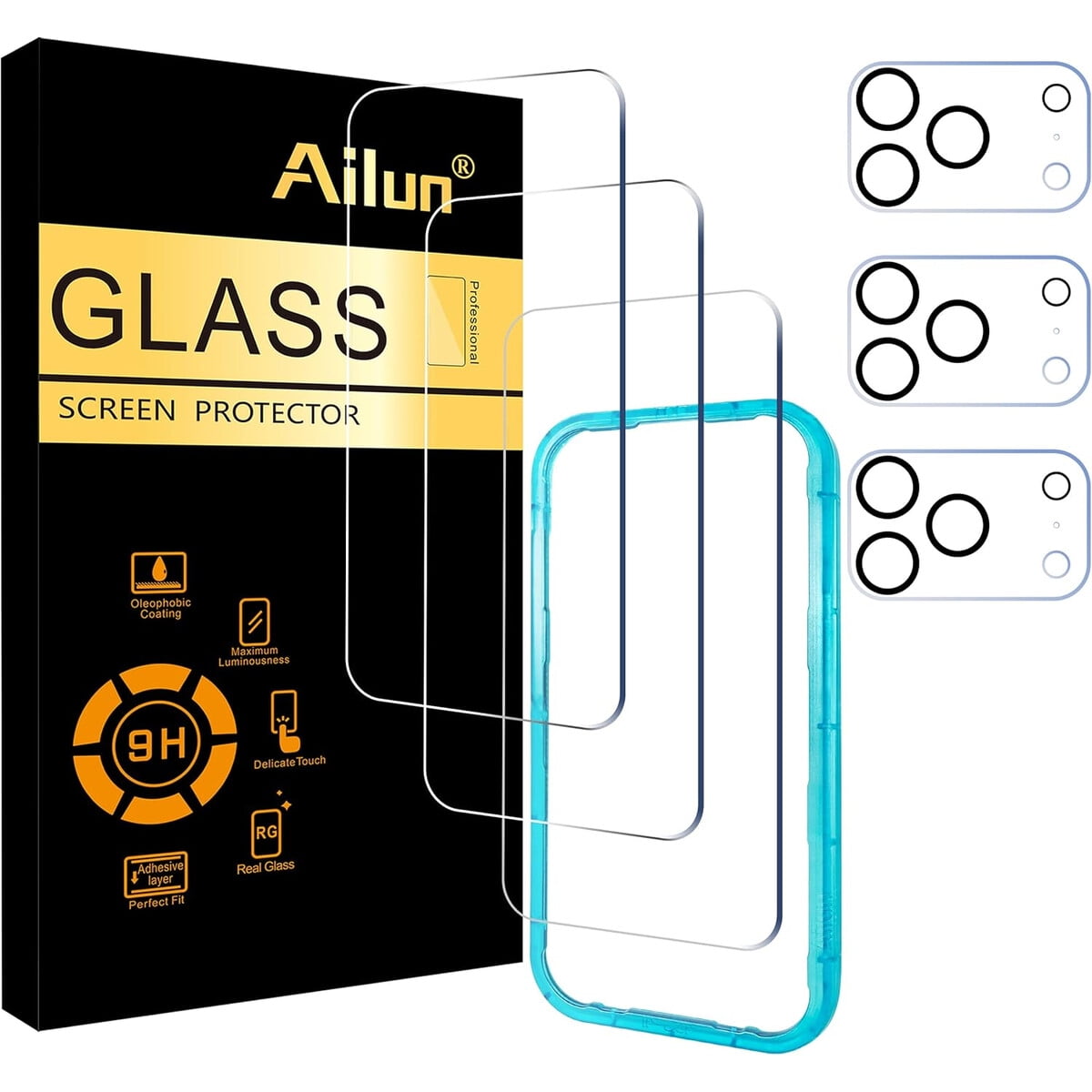 Protector Pantalla Ailun Iphone 17 Pro 6.3 3 Pack Vidrio