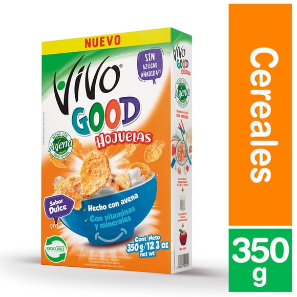 Cereal Vivo Good Hojuelas, 350 g