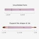 thumbnail image 2 of Pincel de labios retráctil, pincel de maquillaje de doble punta para lápiz labial y brillo labial., 2 of 5