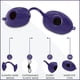 thumbnail image 3 of Gafas de bronceado Super Sunnies con protección UV para los ojos, color morado, 3 of 7