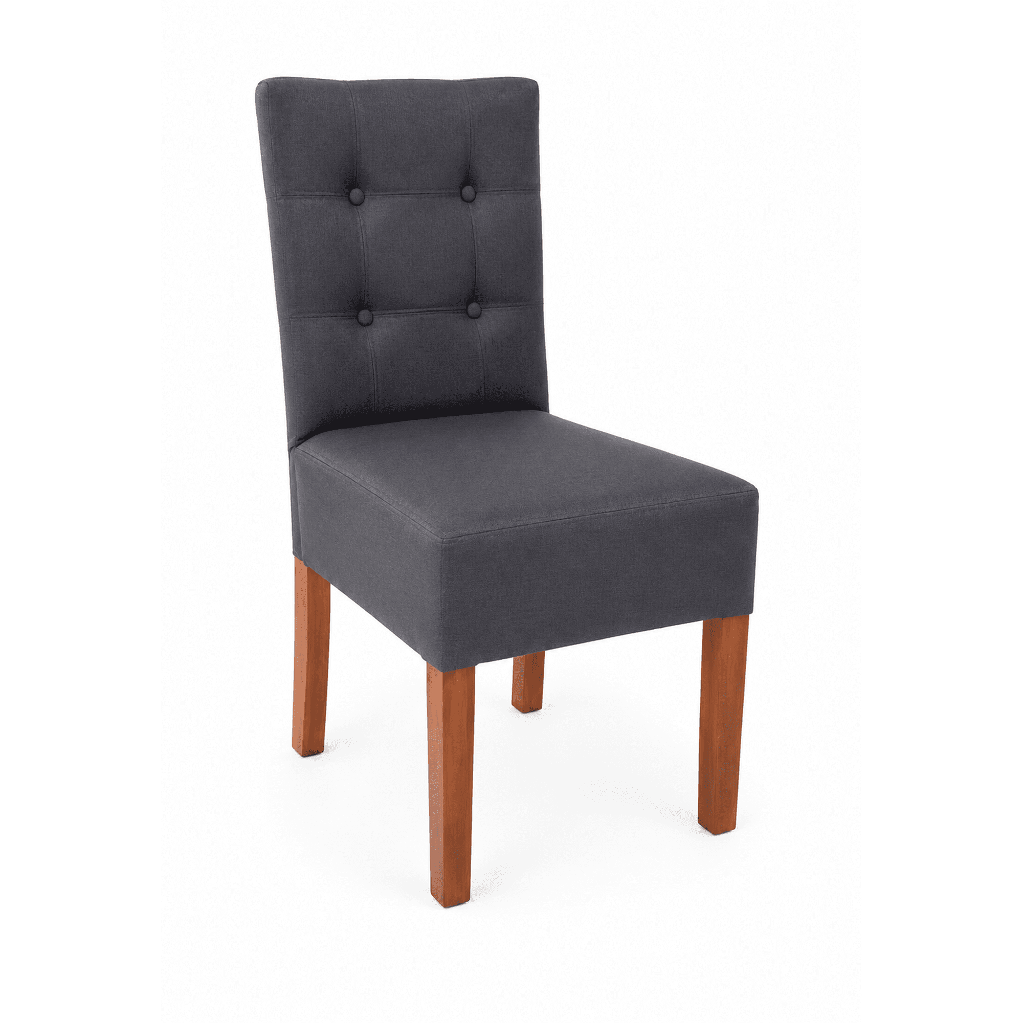 Rous Muebles - Pack 4 Sillas De Comedor, Respaldo Curvo, Estilo Capitoné, Color Gris