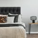thumbnail image 3 of Respaldo Capitone Premium 2 plazas Felpa Negro, 3 of 3
