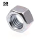 thumbnail image 2 of Tuercas PRIME-LINE 1/2 pulg-13 de acero zincado (50), 2 of 2