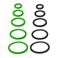 Ioensy - Anillo De Alimentación Para Acuario, Anillos Redondos Ligeros Para Plantas Flotantes, Color Verde Y Negro, 10 Uds.