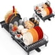thumbnail image 1 of Estante para platos TOOLF, extensible, para secar platos, acero inoxidable, negro, 1 of 9