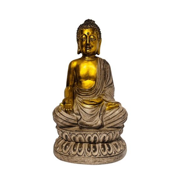 Figura De Buda Zen Decorativa 37cm