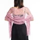 thumbnail image 1 of suxuMhao Chal de Encaje Calado, Chal de Noche, Chal con Borlas, Chal de Boda, Chal con Bufanda, Decoración de Vestido Casual Diaria, Morado Rosa, 25.6 X 72.8 Pulgadas (Incluye Longitud de Borlas), 1, 1 of 2
