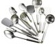 thumbnail image 2 of Xiao Hua Utensilio de cocina de acero inoxidable, 34 x 7 cm, mango ergonómico, minimalismo moderno para la cocina, utensilio de cocina doméstico de uso diario - cuchara compartida, 1 unidad, 2 of 3