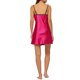 thumbnail image 3 of INSPIRE CHIC Vestido de Noche de Satén Mini para Mujer de Regreso a Clases con Encaje en el Escote en V y Tirantes Ajustables de Espagueti Lencería de Descanso Sedosa M Rojo Rosado, 3 of 6