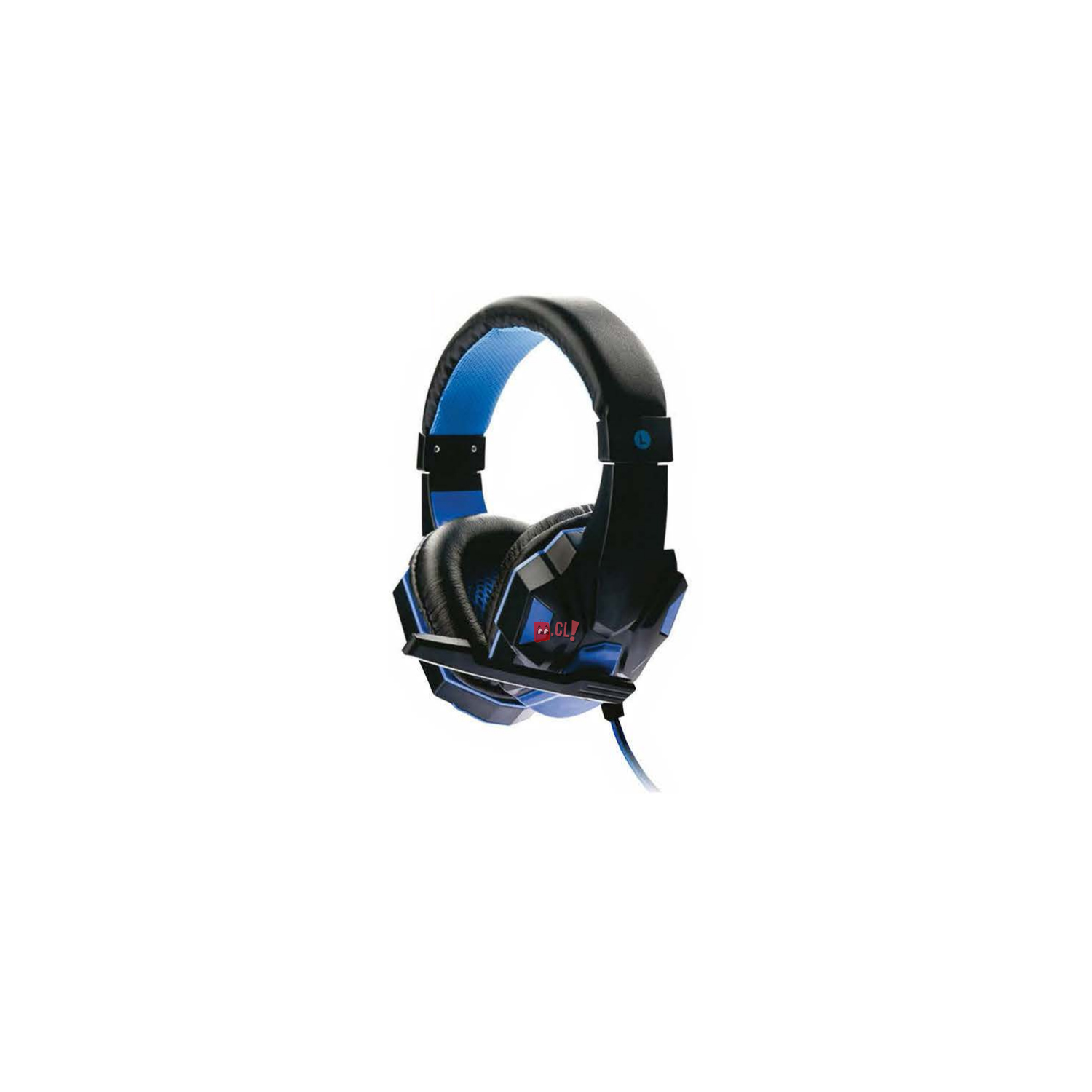 Dblue - Audífonos Gamer Con Led Azul Conector 3,5Mm Audio Y Mic - Ps