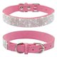 thumbnail image 1 of Collar para perro con diamantes de imitación haoyueer, bonito y deslumbrante, rosa brillante, 1 of 5