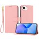 thumbnail image 1 of Funda Cartera para iPhone 17E Tarjetero Soporte Magnético y Correa Rosa, 1 of 5