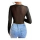 thumbnail image 3 of Body Elegante De Mangas Largas Para Mujer - Transparencia, 3 of 6