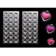 thumbnail image 2 of Pack X2 Molde Chocolate Molde De Chocolate Acrilico Corazón Gris, 2 of 6