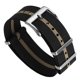 thumbnail image 1 of WatchGecko Ridge Correa de Nylon para Reloj 22 mm Negro con Franja Beige, 1 of 7