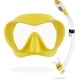 thumbnail image 1 of Kit de snorkel Cressi F1 y máscara seca Supernova, color amarillo, 1 of 8
