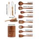 thumbnail image 3 of Set de Cucharas Renexas de 12 Piezas – Utensilios de Cocina de Madera de Teca, 3 of 6