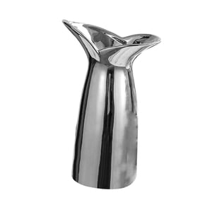 Magideal - Jarrón De Cerámica, Jarrón Decorativo, Soporte Para Plantas, Jarrón Decorativo Hecho A Mano, Adorno De Escritorio Para Bodas, Dormitorios, Oficinas Y Plata