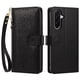 thumbnail image 2 of Funda Billetera Floral en Relieve samsung galaxy A27 5g con Tarjetero y Cremallera Negro, 2 of 6