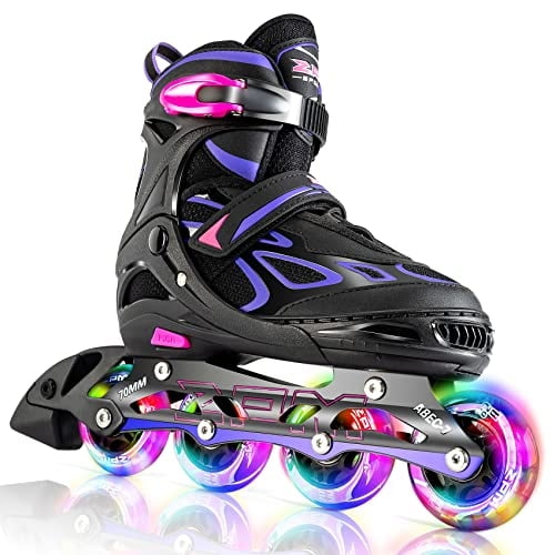 Patines En Línea 2pm Sports Vinal Girls Con Ruedas Iluminadas