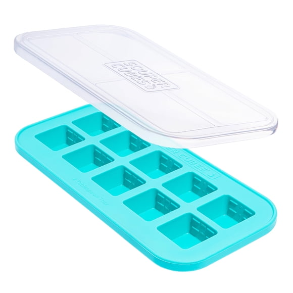 Moldes para congelador Souper Cubes, 30 ml, silicona, paquete de 1 unidad, color aguamarina