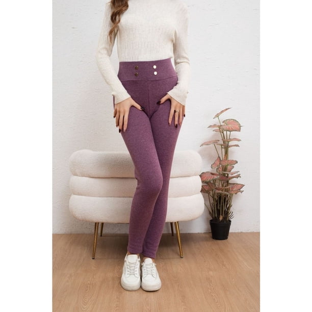 Pantalón Calza Mujer Interior Forro Piel Termico Invierno 2036